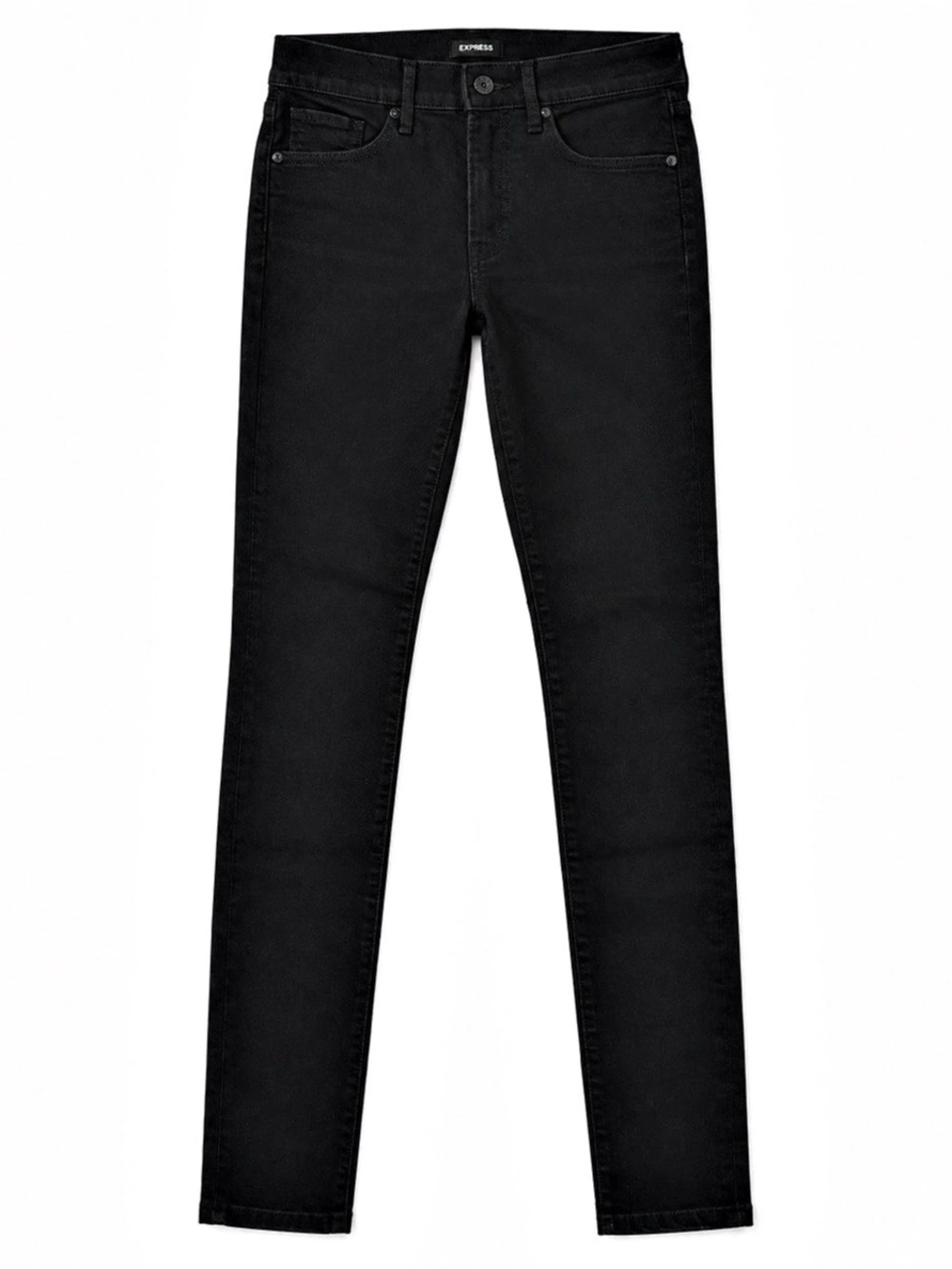 Express Skinny Mid Rise Jeans Black Waist 0L